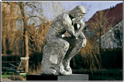 沉思室外人物鑄銅雕塑 沉思室外人物鑄銅雕塑