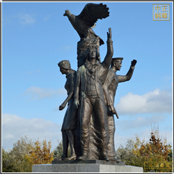 城市廣場園林現代人物雕塑鑄造 城市廣場園林現代人物雕塑鑄造