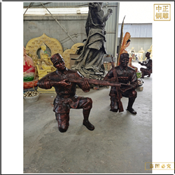 抗戰時期人物銅雕塑制作 抗戰時期人物銅雕塑制作