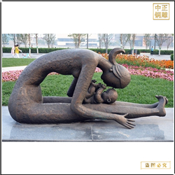 母親孩子銅雕塑 母親孩子銅雕塑