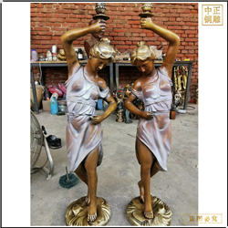 鑄銅西方人物雕塑