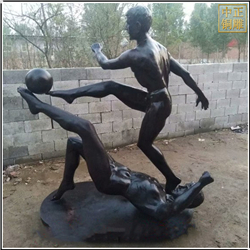 踢球運動人物雕塑 踢球運動人物雕塑