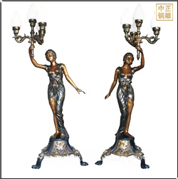 大型室外花園舉燈人物銅雕塑 大型室外花園舉燈人物銅雕塑