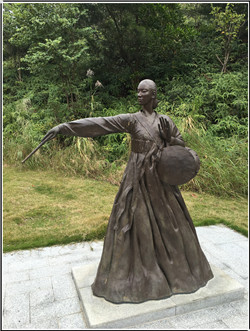 朝鮮族舞蹈銅雕