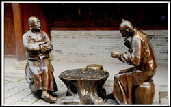 加工象棋銅雕塑