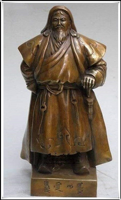 成吉思汗銅雕塑