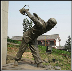 功夫茶雕塑|鑄銅功夫茶銅像