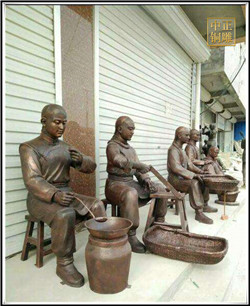 中醫文化人物雕塑圖片